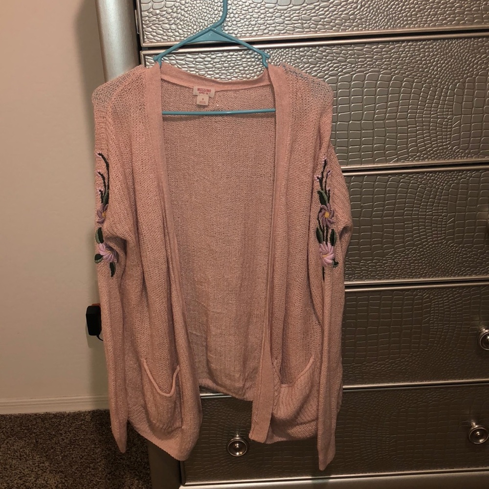 A size small, pink carnigan from Mossimo supply CO